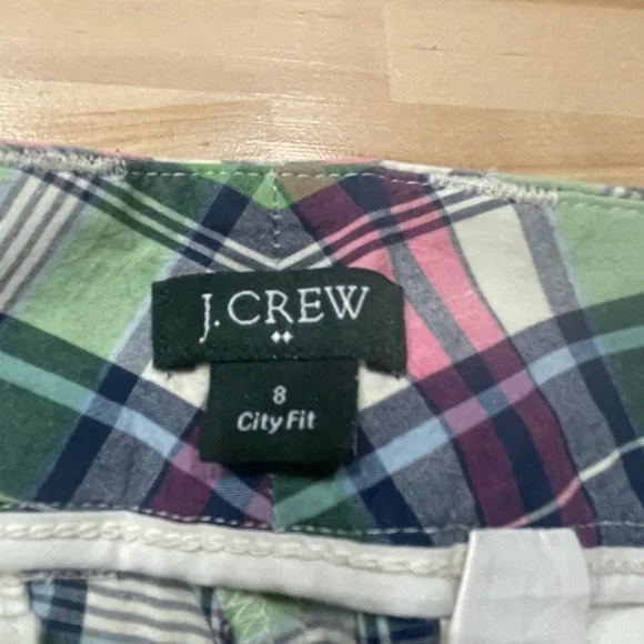 J Crew Plaid Pants - Green, Pink, and Blue - Picture 3 of 7